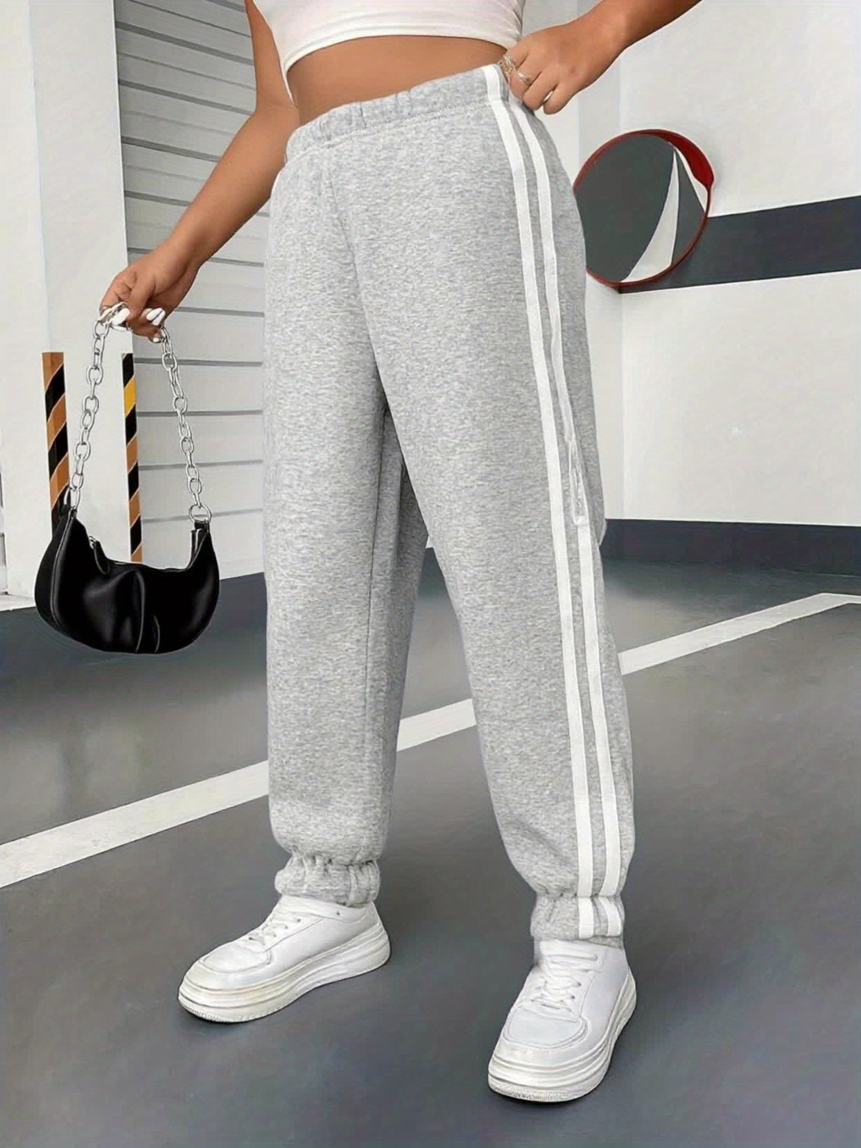 Girls' 3pcs Fleece-Lined Pants Set for Outdoor Activities