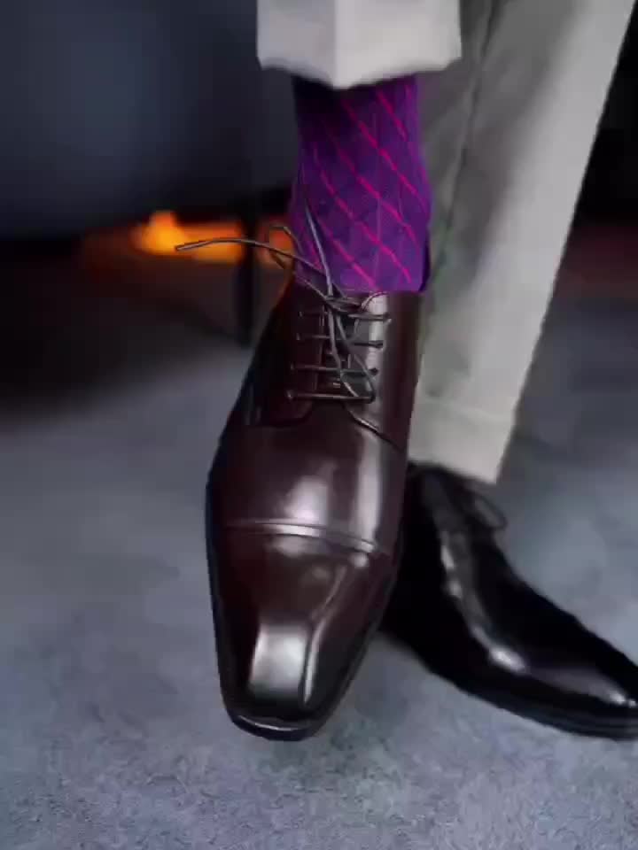 Mens purple sale formal shoes