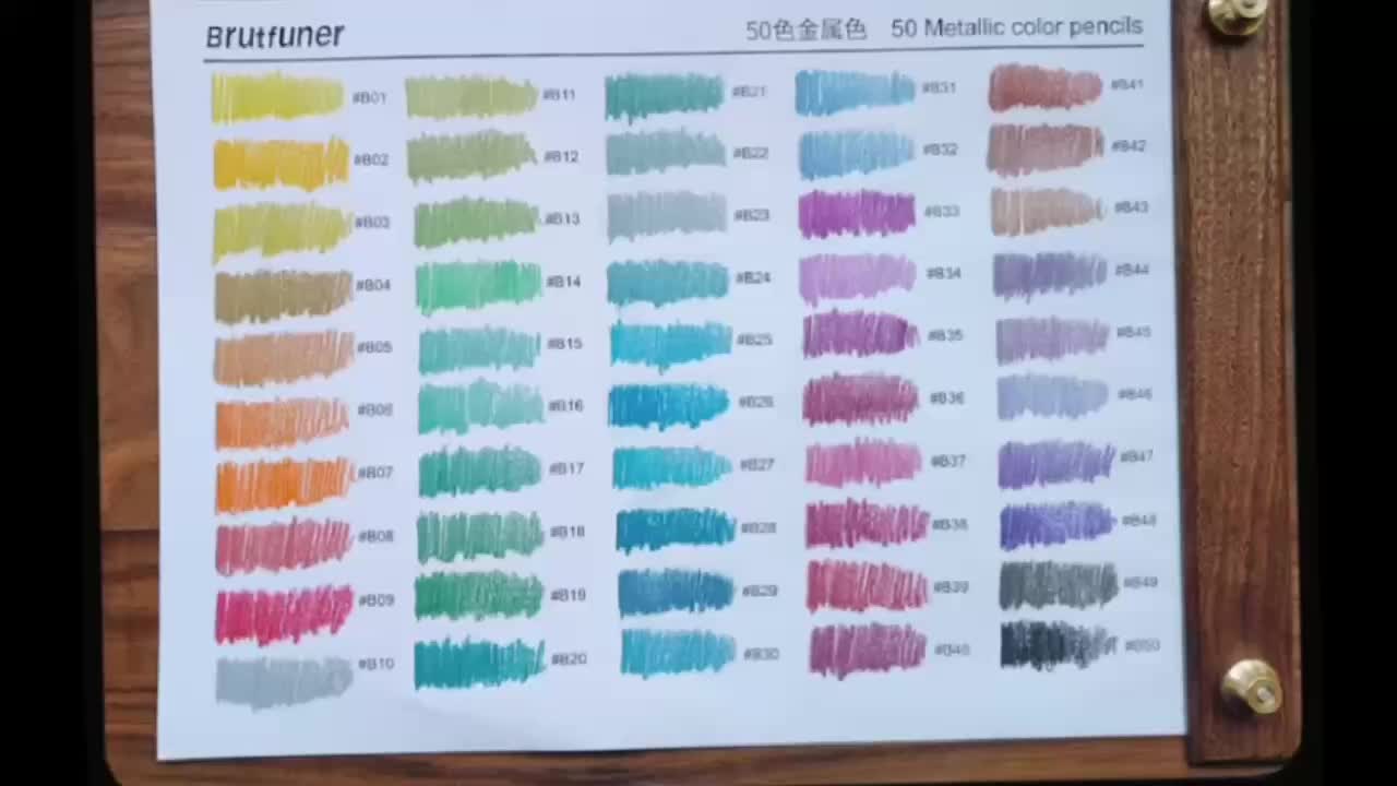 50 Lápices De Colores Profesionales Metálicos Juego De - Temu Chile