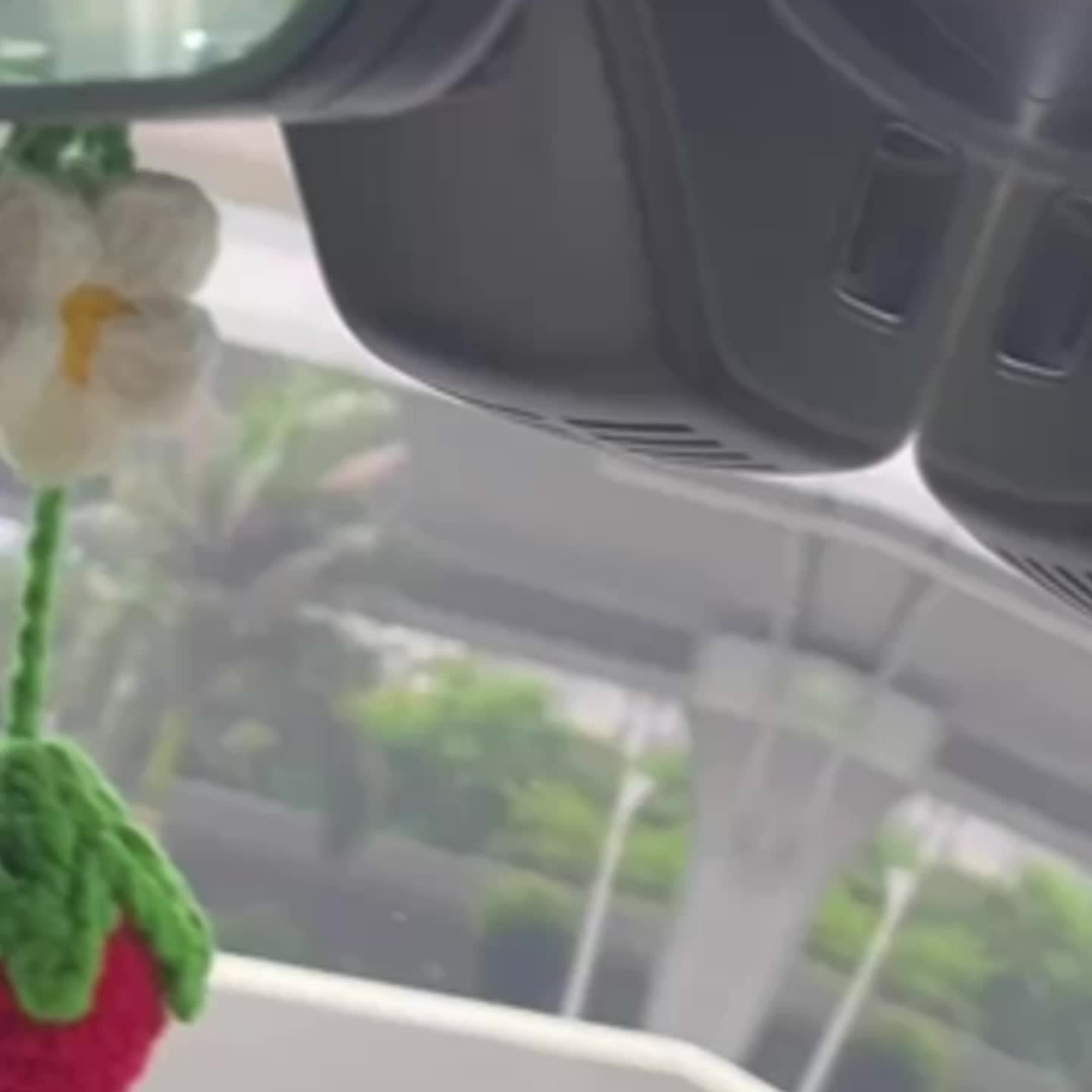 Handmade Strawberry Car Accessories Rear View Mirror Hanging - Temu