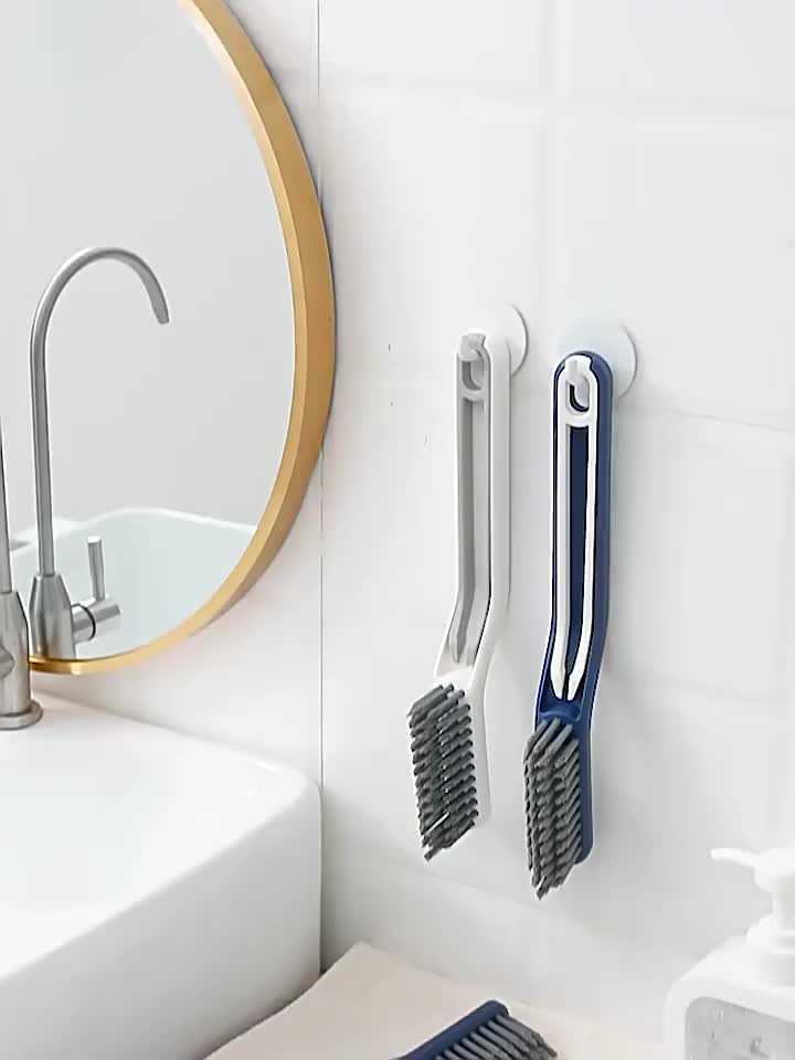 Bathroom Crevice Cleaning Brush Toilet Drain Sink Cleaning Brush Ceramic  Tile Floor Brush Long-handled Bathroom Brush