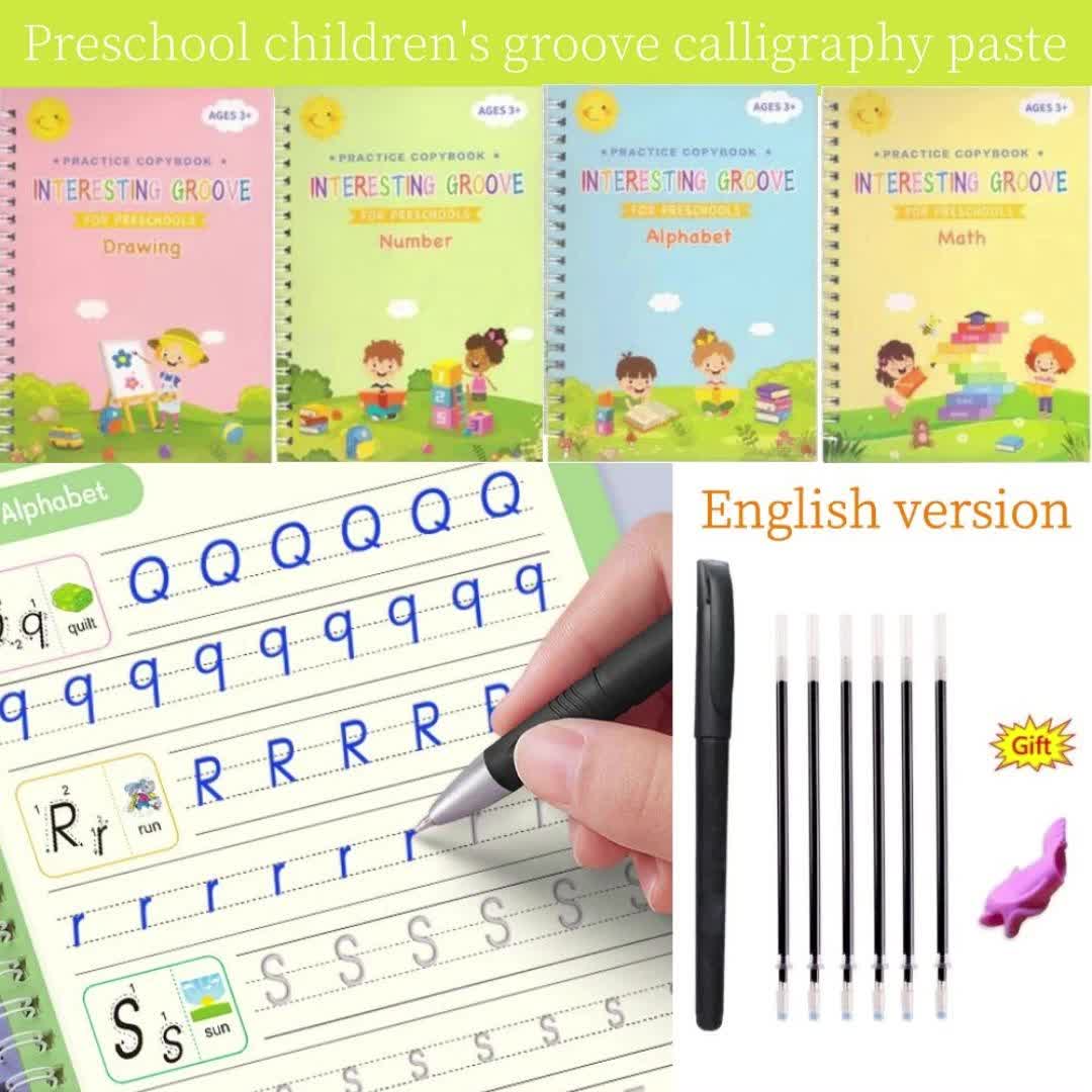 Children's Practice English Groove Calligraphy Can Use English