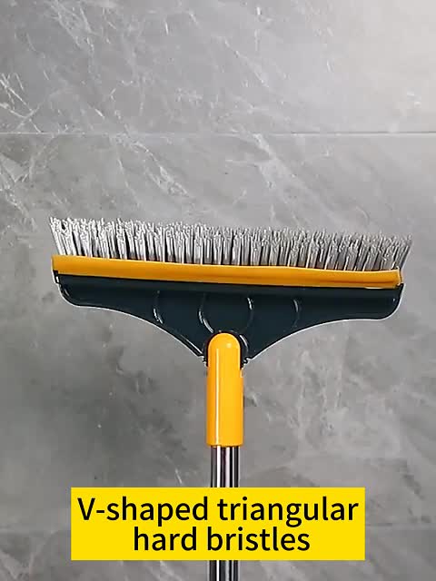 2 in 1 Scrape Brush Stiff Bristle Shower Scrubber for Cleaning