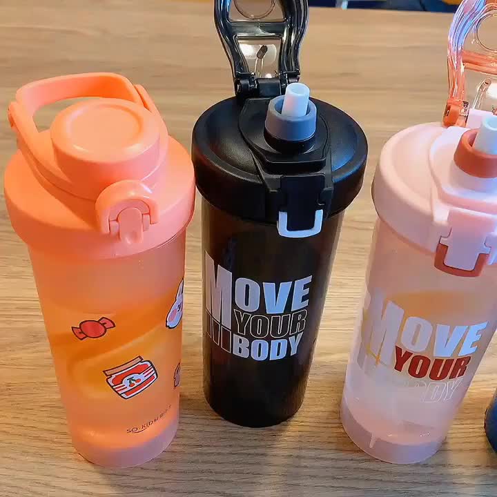 3 Layers Shaker Protein Bottle 550ml Whey Powder Shaker Cup Cute Water  Bottle Sports Fitness Shakel Bottles Vaso Shaker Gym