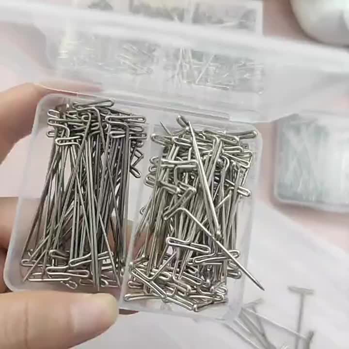 Generic 2x 160Pcs T Pins Wigs T-pins For Blocking Sewing Hairs Extension 27
