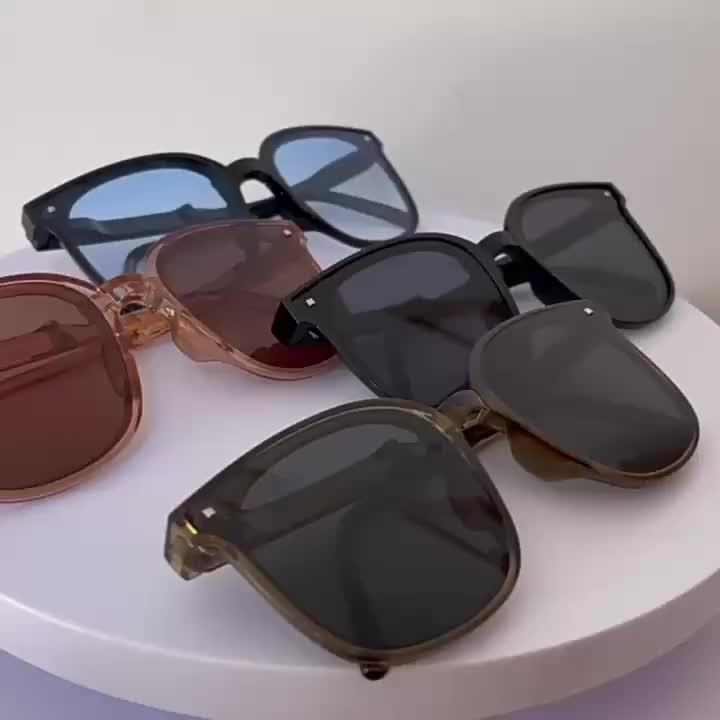 1pc Women's Plastic Square Decor Fashion Sunglasses