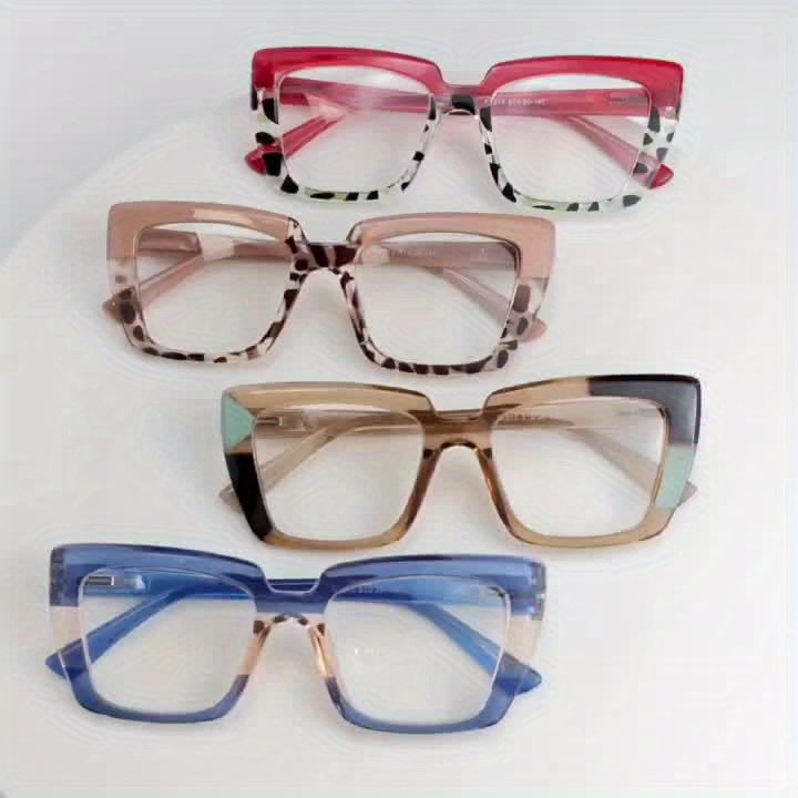 2pcs Cat Eye Large Frame Reading Glasses with Spring Hinges