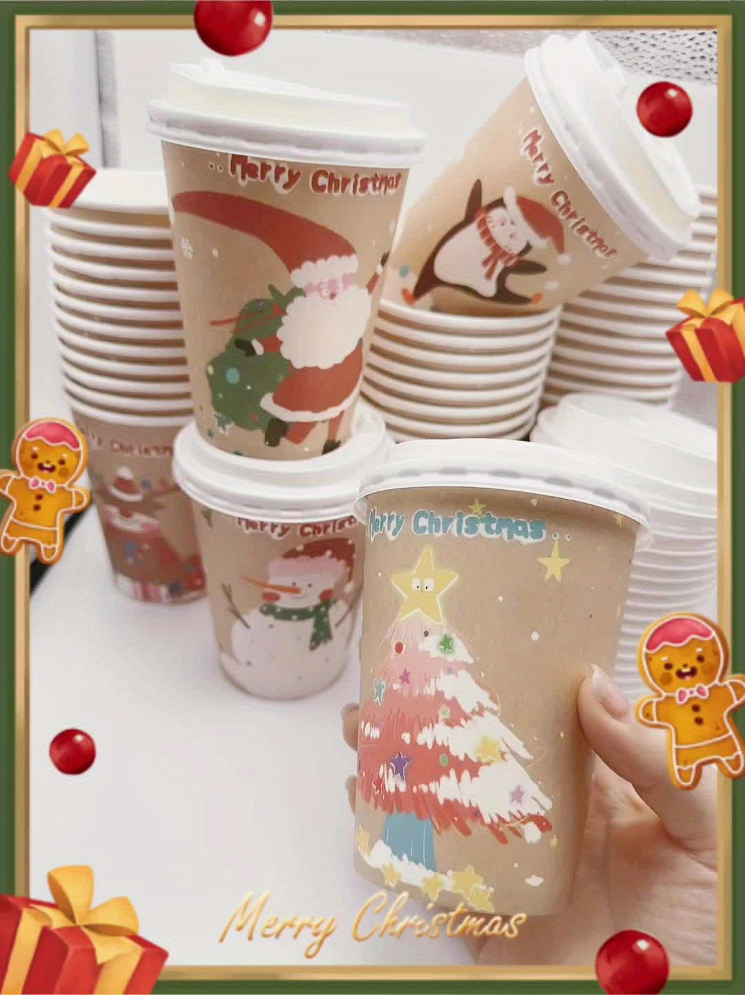 Cute Christmas Disposable Paper Cups For Coffee Hot Chocolate, 8 Different  Christmas Patterns Printing, Festive Drinkware, Xmas Tea Cups, Holiday  Party Snowman Christmas Tree Hot Cocoa Drinking Cups, Christmas Party  Supplies - Temu