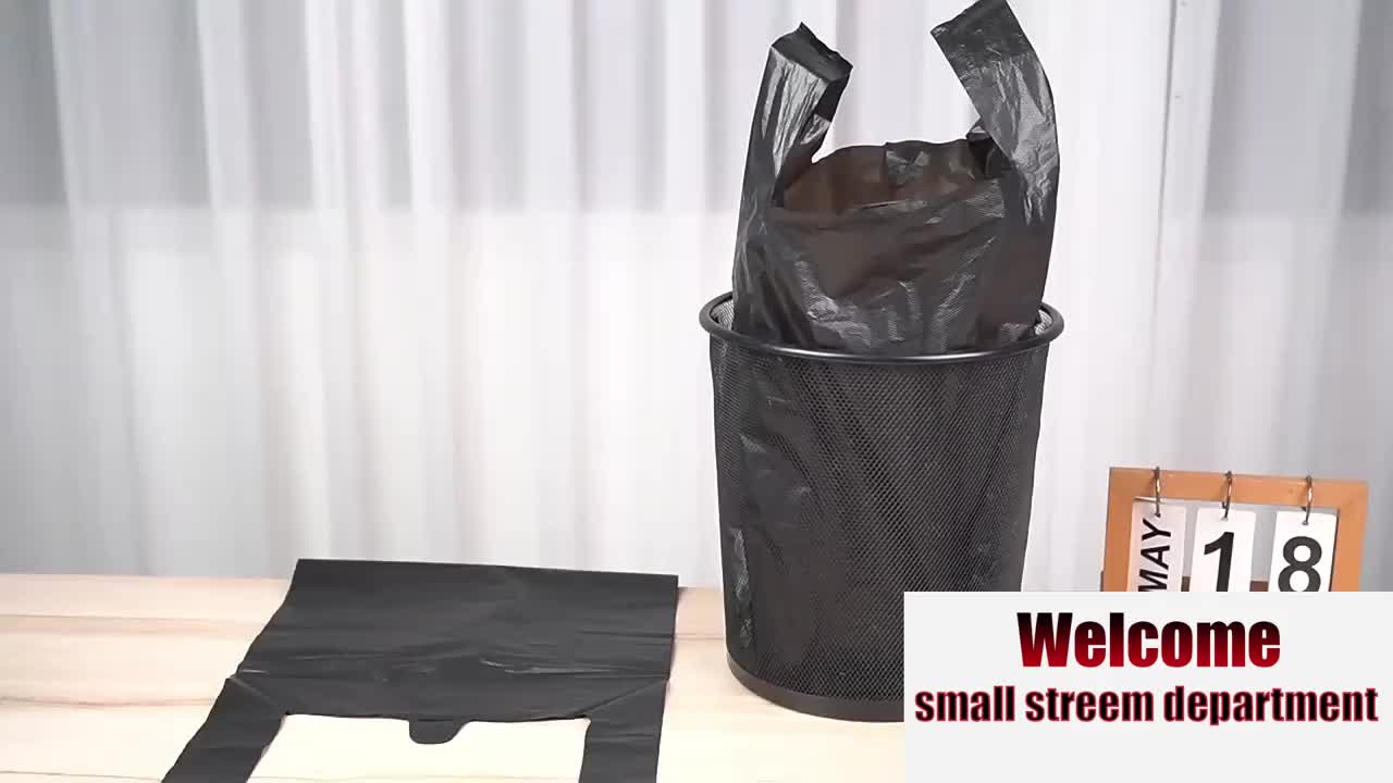 Thick Plastic Vest Bag Portable Shopping Household Garbage Storage