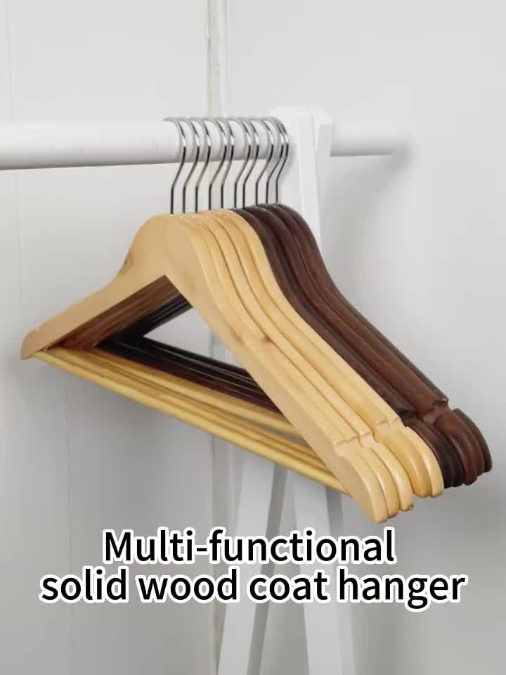 Non-slip Wooden Clothes Hangers Withe Grooves, Solid Wood Drying Rack For  Wardrobes, Bedrooms, Clothing Stores, Anti-deformation Traceless Standard  Hangers, Household Space Saving Storage Organizer For Bedroom, Bathroom,  Closet, Wardrobe, Home - Temu