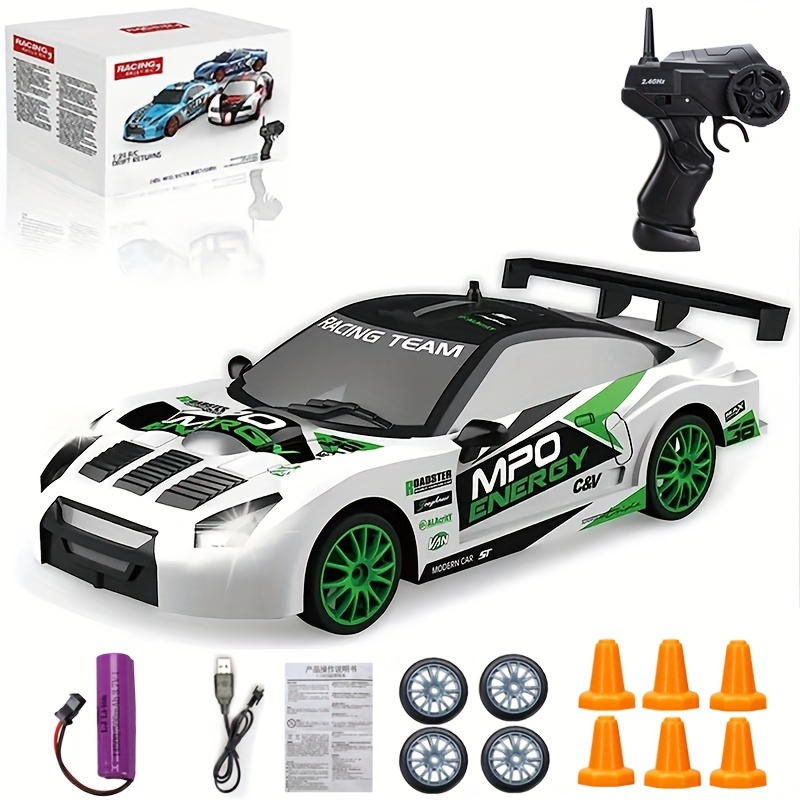 4Wd 1:24 rc drift carro carro controle remoto carro 2.4ghz 15km/h c