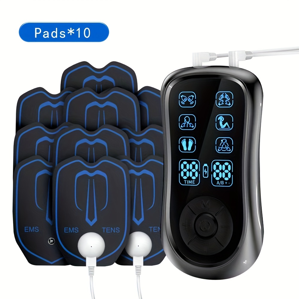 24 Modes Ems Electric Muscle Care Stimulator 4 Output Channel Tens Unit  Machine Physiotherapy Pulse Body Massager - Temu