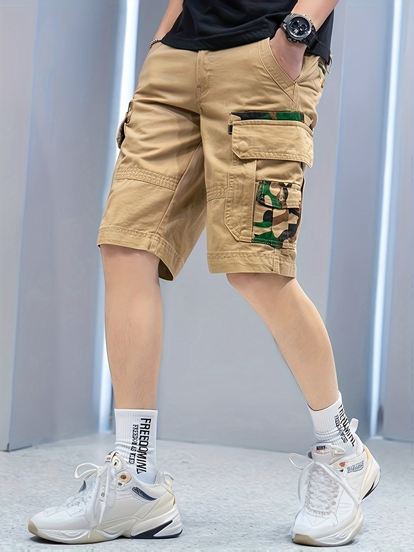 Camouflage Cargo Shorts - Temu Canada