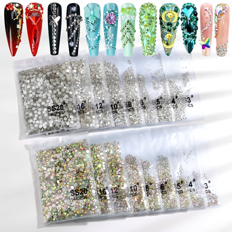 Rhinestones Pearls For Nail Art Glass Crystals nail Gems - Temu United Arab  Emirates