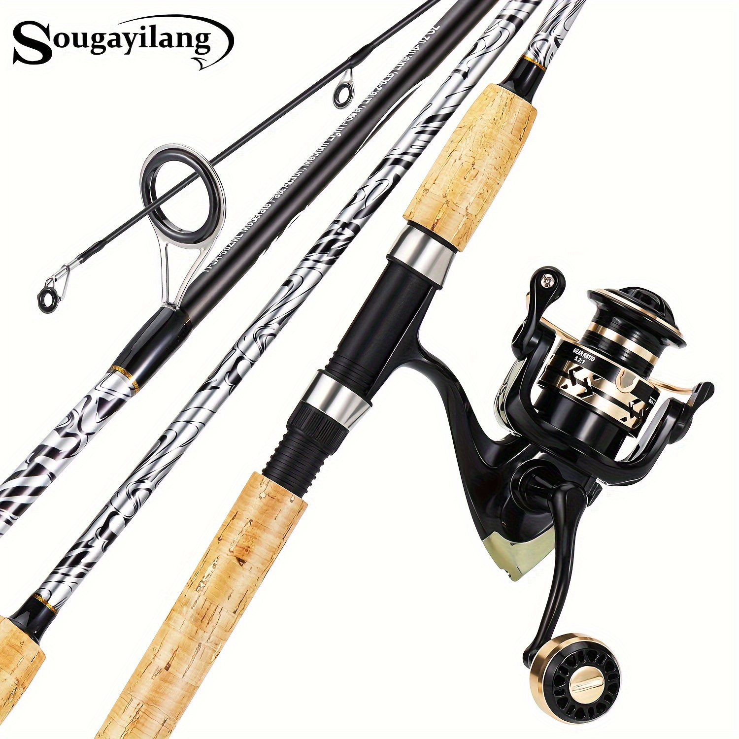 5.9ft Telescopic Casting Fishing Combo Portable Ultralight Rod And 5.1:1  Gear Ratio Fishing Reel Fishing Tackle Kit