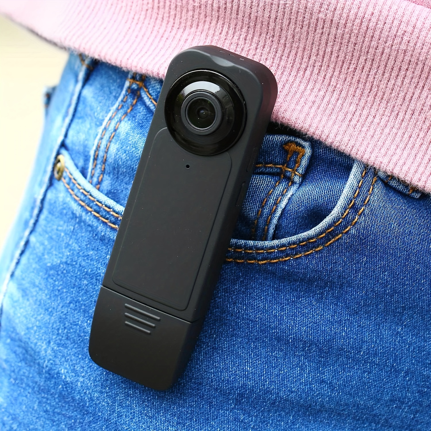 Cámara Corporal Cámara Corporal 2MP HD DV Body Camera Impermeable WiFi  Pocket Cam Video Recorder (Azul)