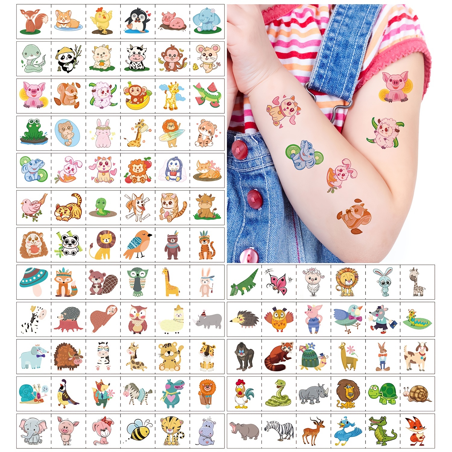Stitch Birthday Party Supplies 60PCS Stitch Temporary Tattoos Party Favors  Cute Fake Tattoos Stickers Cartoon Party