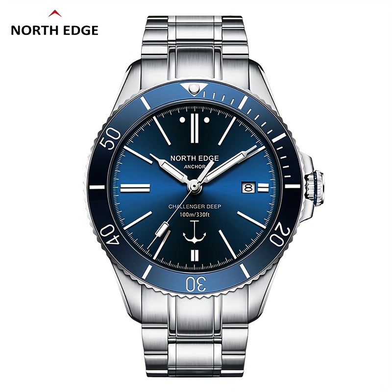 NORTH EDGE ANCHOR 42MM Mechanical Wristwatch Luxury Sapphire Glass Automatic Watches 10bar Waterproof Watch