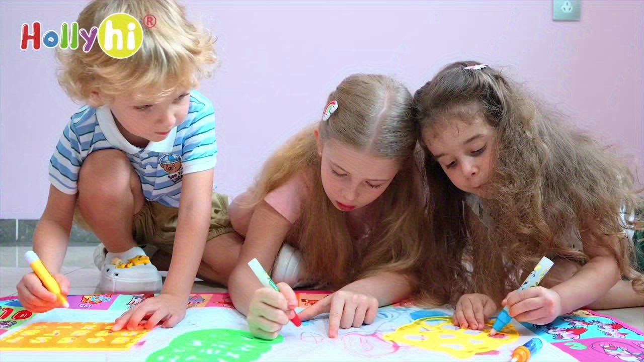 Reusable Magic Water Canvas Drawing Mat Portable Art Toy