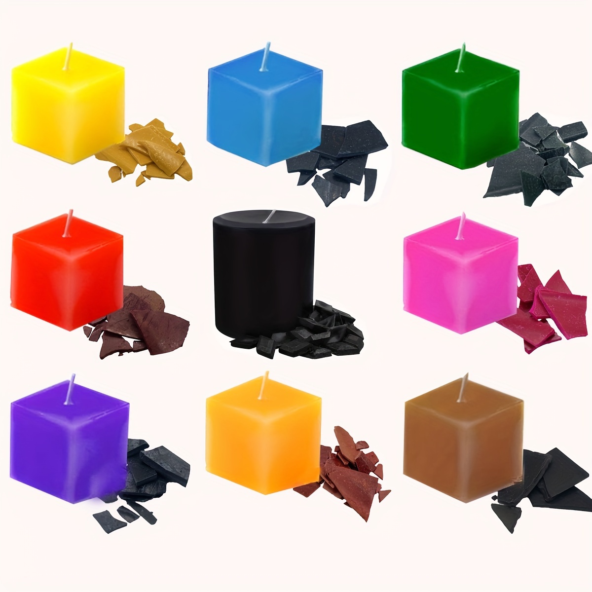 10 Colores 5g(cada ) Pigmento Colorante Para Cera De Vela Para Diy,  Pigmento Para Cera De Soja Para Hacer Velas Aromáticas O Tinte Para Jabón