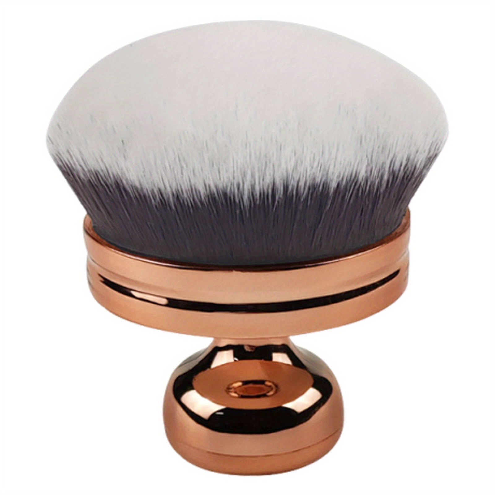 TEMU Large Multi-functional Neck And Body Loose Powder Brush With Electroplated Handle