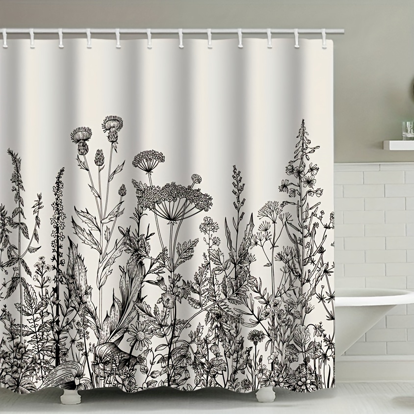 Halloween White Shower Curtain Set, Halloween Mouse Silhouette Witch Sister  Bat Moon Stars Witch Scary Introduction Black Print Shower Curtain,  Non-slip Bath Mat, Bath Rug, Toilet Lid Mat, 12 Hooks, - Temu