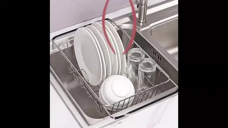 Adjustable Dish Drainer Over Sink Extendable Stainless Steel - Temu