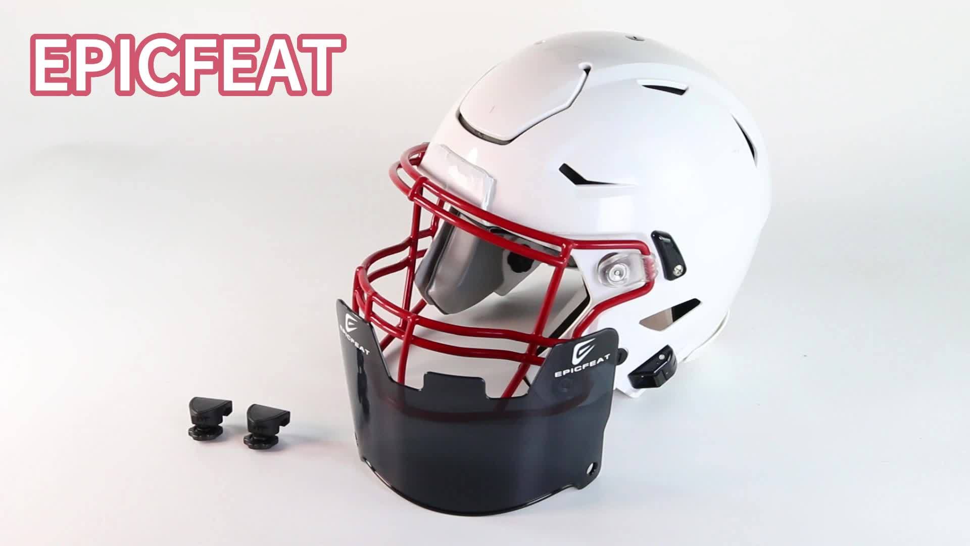 Football Helmet Visor Professional Protection Electroplated - Temu
