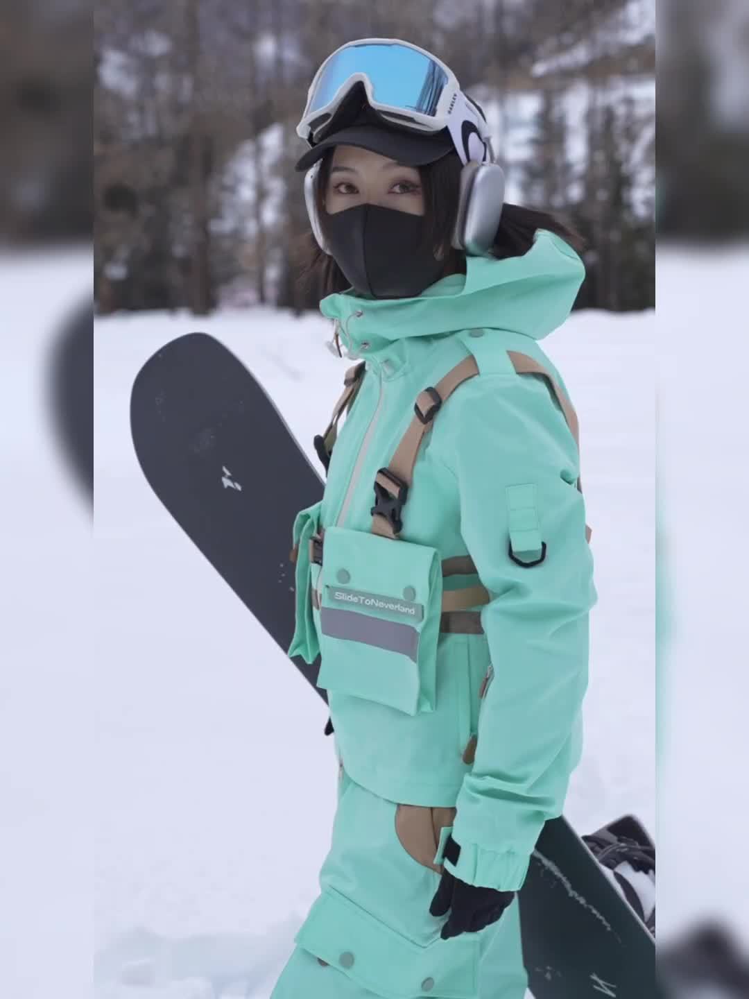Women's and Men' Snow Pants Winter Outdoor Sports Ski Bibs Waterproof  Windproof Snowboard Trousers Hiking Ski Snowboarding Pants (Color : Pink,  Size 