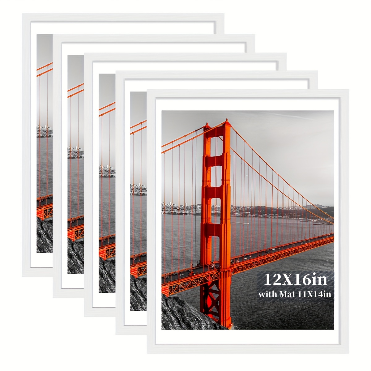 1 Pack black 16x20 Frames, Display 11x14with Mat or 16x20 without Mat
