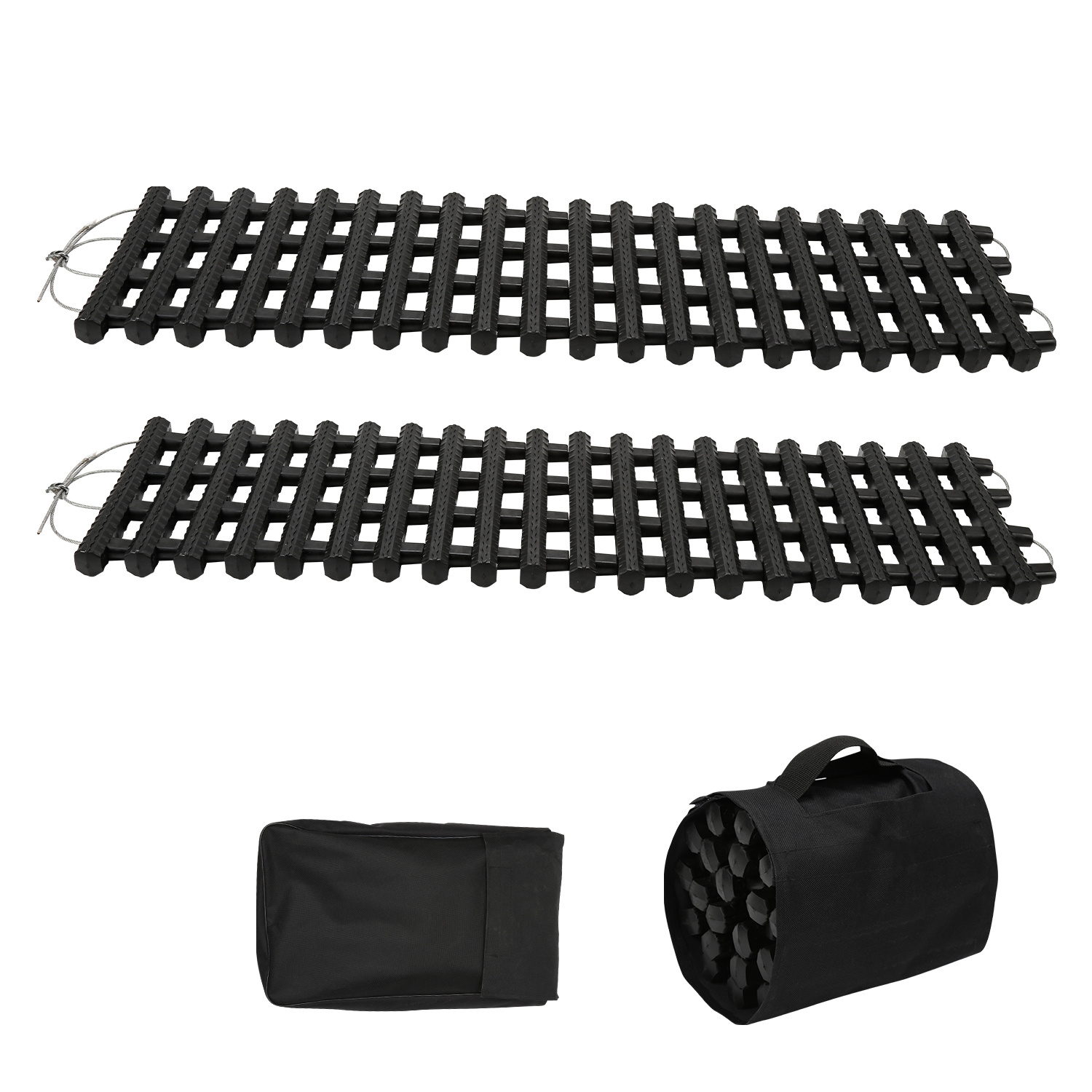 Image of Sonnewelt Traction Assist , Car 80cm, 2pcs, With Storage Bag, Sand And Snow Traction Plate System, Suitable For Cars, Trucks And Off-road Vehicles