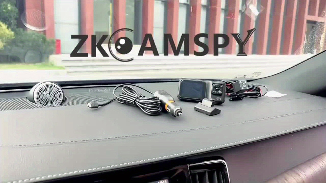 Cámara de salpicadero de doble lente de alta definición para vehículos, con grabación frontal de 1080P y captura de video interior de 720P, equipada con visión nocturna, sensor G, grabación en bucle y vigilancia de estacionamiento - Imagen 10