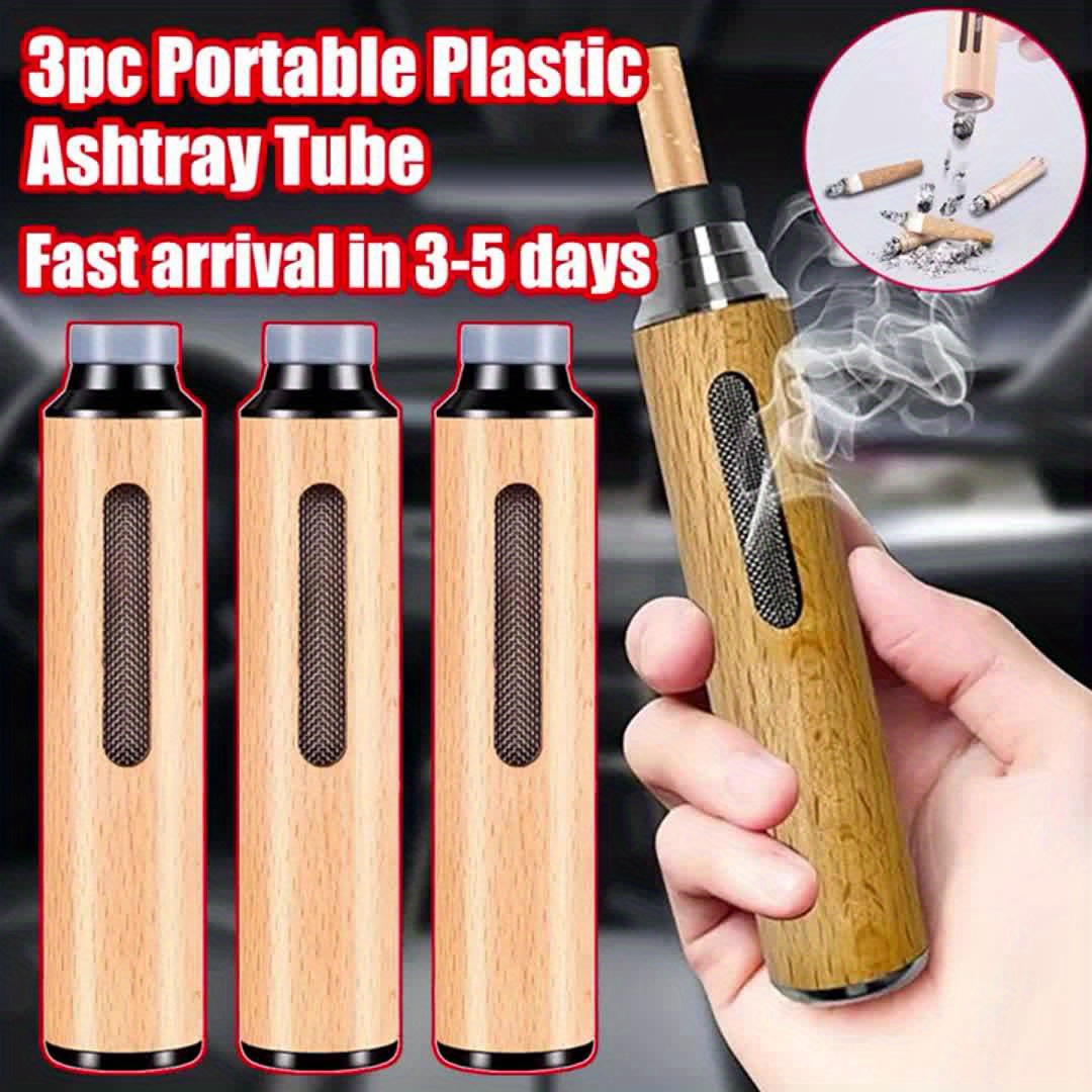 1pc Car Smoke Ashtray Non-Falling Ash Tray, Lazy *'S Ashtray for Driving,  for Mini Portable Smoke Holder And Organizer, Non-Dropping Ash, Smoke-R