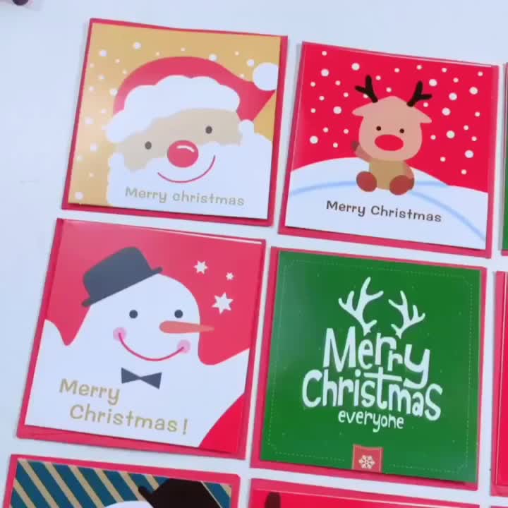 Mibascmb Noël Cartes de Voeux avec Enveloppe, 12 Pièces Carte de noel,  Cartes de Vœux de Noël Pliées, Joyeux Noël Cartes postales pour Parents  Amis Collègues Voisins Professeur : : Fournitures de