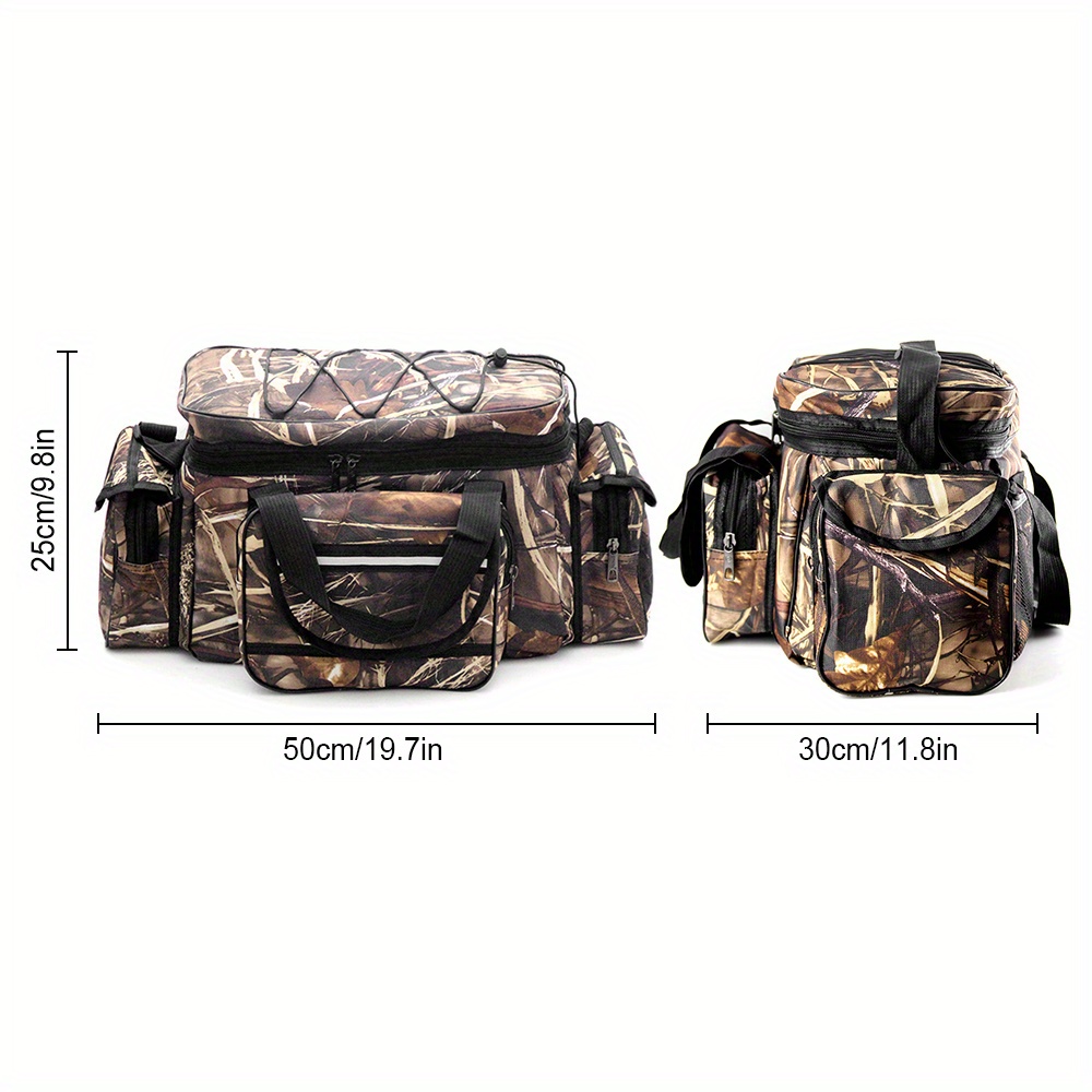 Lixada Tackle Pack Large Capacity Fishing Tackle Bag Fishing Tackle Storage Bag Case Outdoor Travel Hunting Shoulder Bag Pack