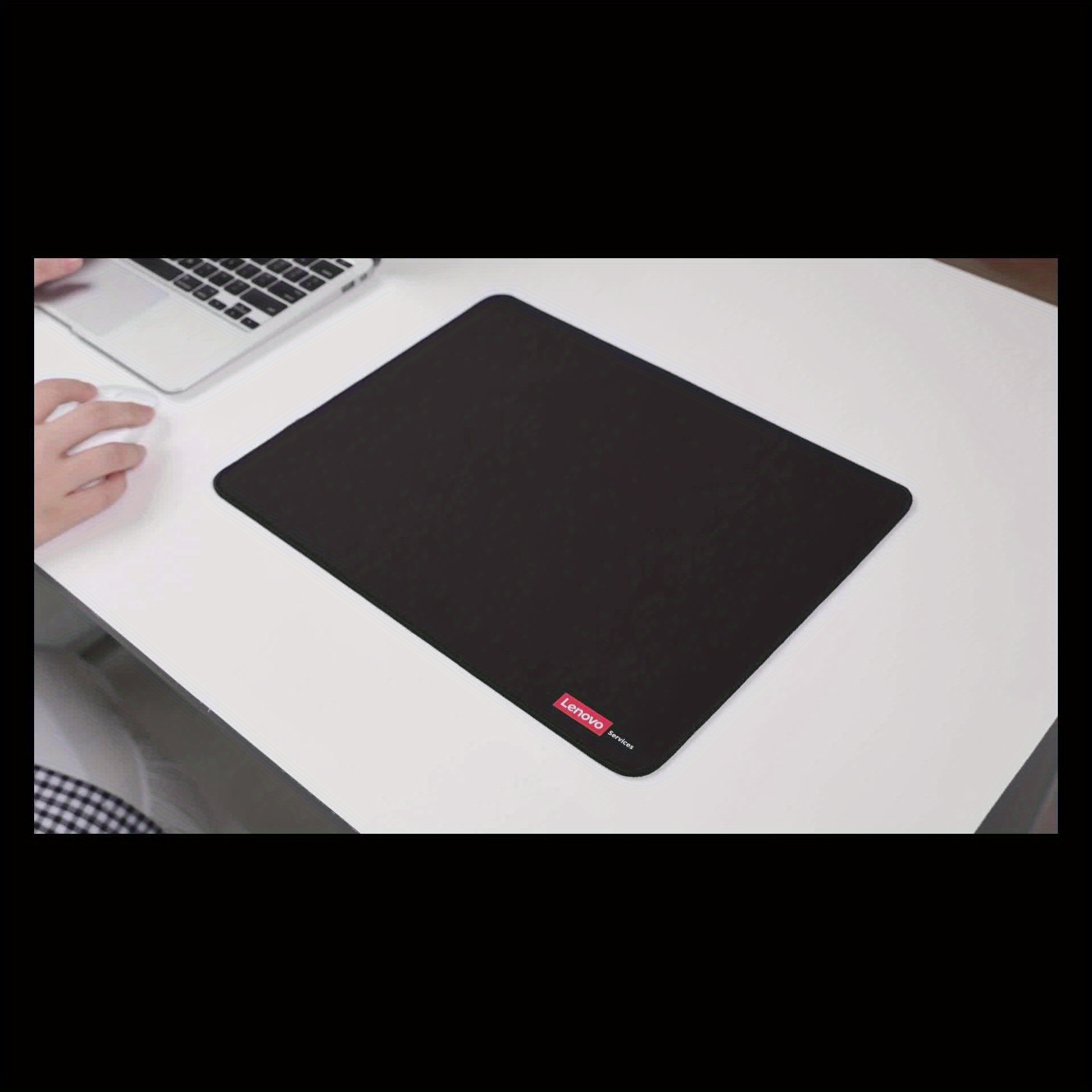 Lenovo Classic Non-Slip Gaming and Office Mouse Pad - Large Desk Mat with Anti-Slip Base, Precision Tracking, Easy-Clean Surface for PC, Laptop, Computer - Compatible with Lenovo Computers, Large Mousepad for Desk, Sleek Design