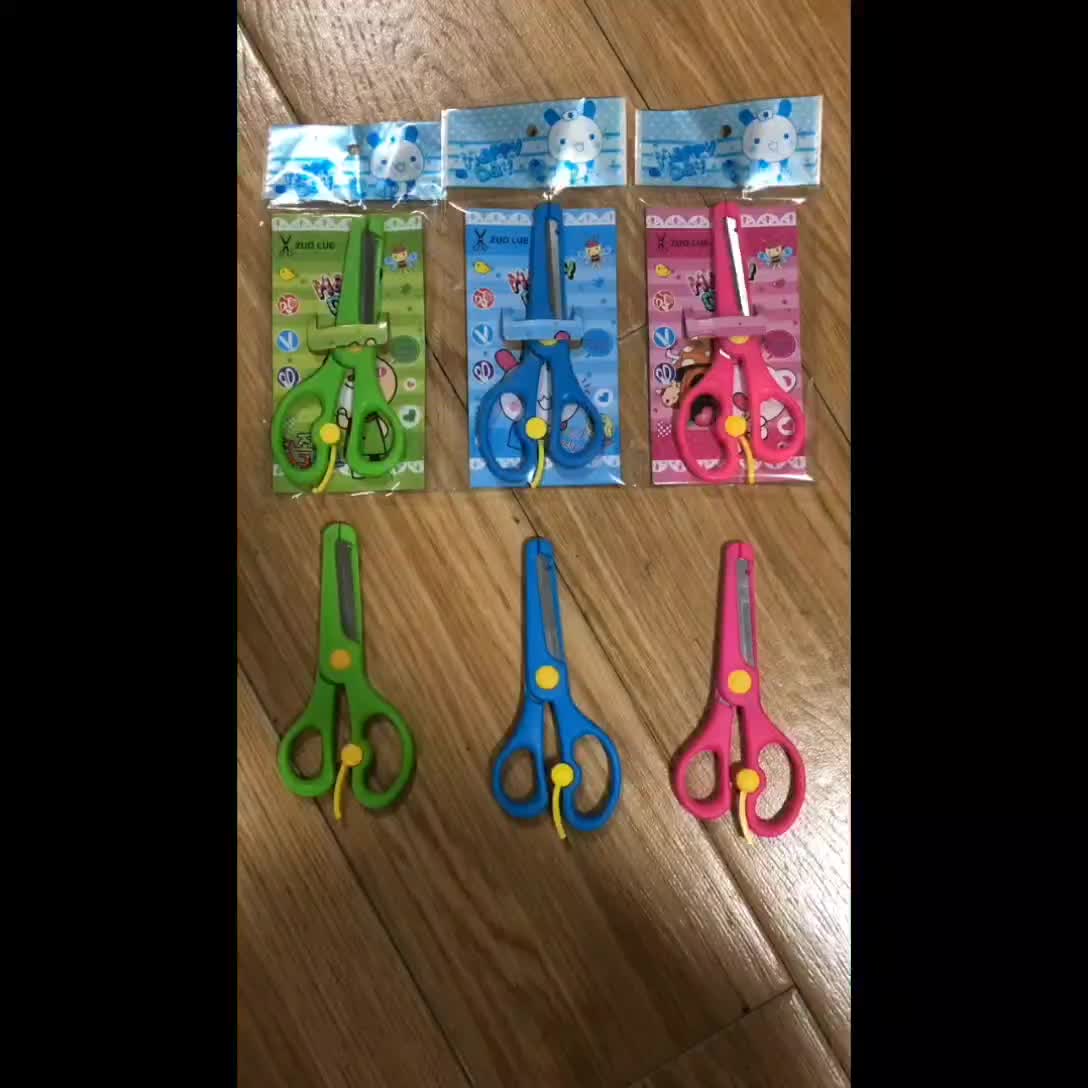 Solid Color Elementary School Safety Spring Scissors - Temu