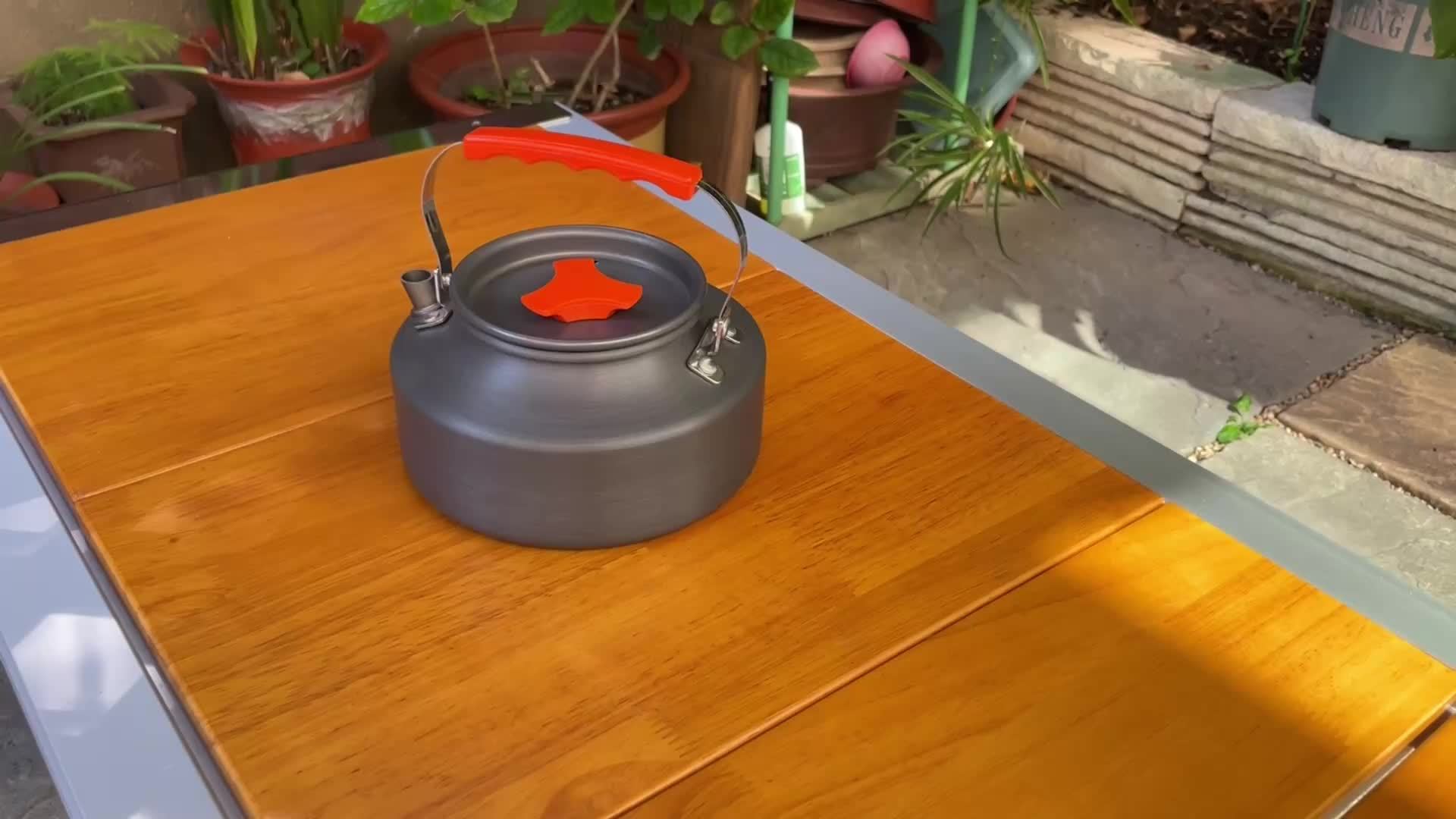 1.1L Aluminum Alloy Camping Kettle, Portable & Durable