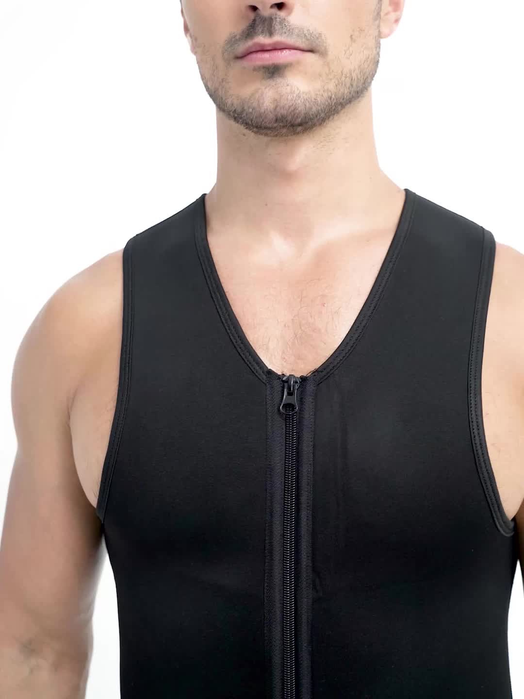 Men's Neoprene Sauna Suit Waist Trainer Vest Body Shaper - Temu