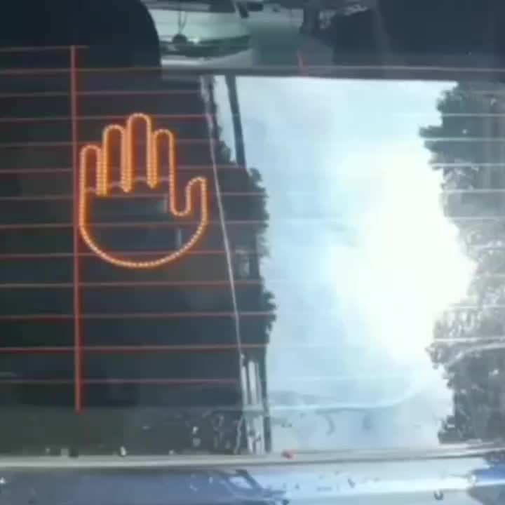 Car Finger Light Gesture Light Auto Interior Rear Windshield - Temu