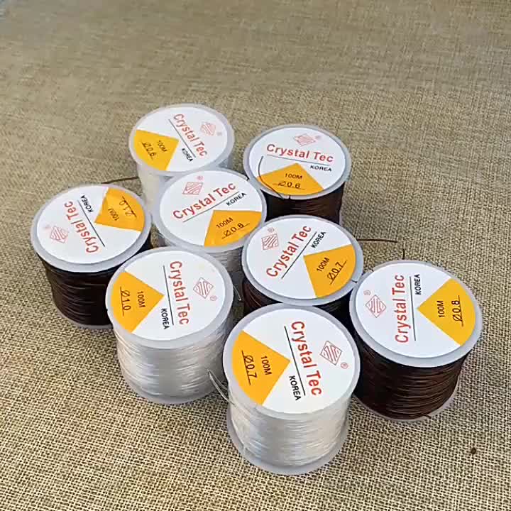 0.4-1.5MM Transparent Round Elastic Cord for Bracelet Necklace