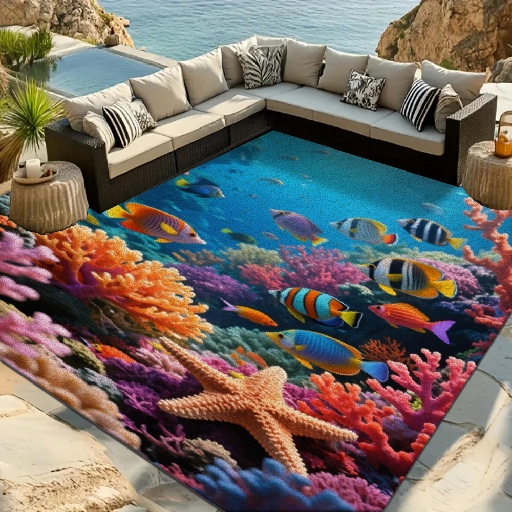Area Rugs Featuring Patterns Of Fish. Velour Mats Are Suitable For Uses, Including Under Beds, And Are Washable. Used Outdoors, Are, And Are Part Of A For Large Rugs. Durable And Decorative