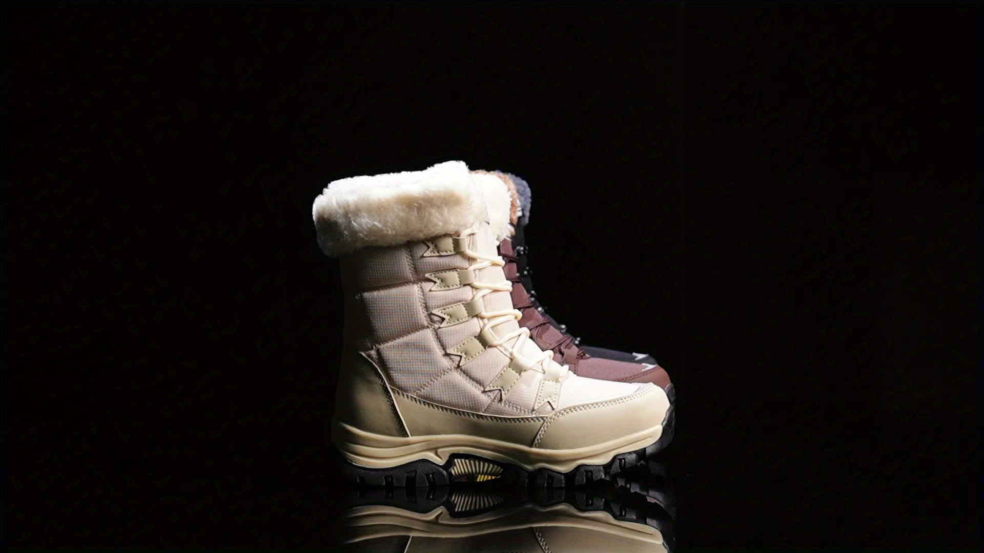 Women's Winter Mid-Calf Boots with Fleece Lining