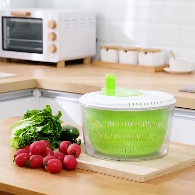 1pc, 3L Vegetable Salad Spinner Dryer - Efficiently Wash and Dry Fruits and  Vegetables - Perfect for Lettuce and Other Greens - Kitchen Storage Soluti