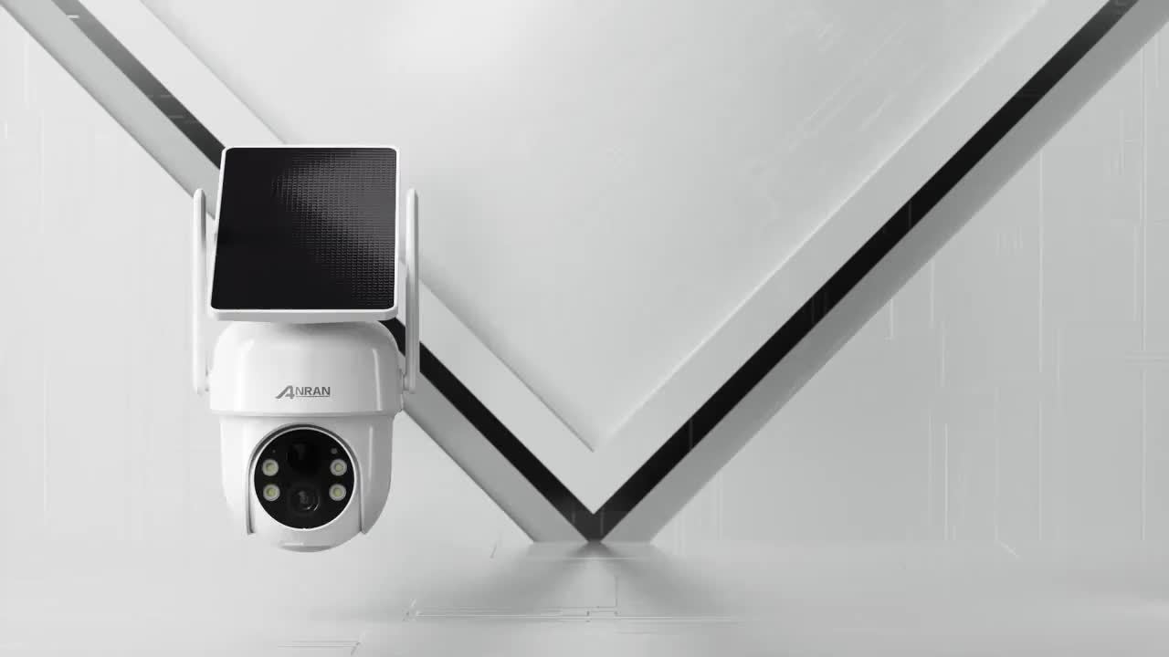 ANRAN Caméra Extérieure Sans Fil 3MP avec Panneau Solaire Intégré, Projecteur d'Éclairage pour Conditions Sombre, Mouvement Panoramique à 355° et Fonction d'Inclinaison à 90° pour Surveillance Ajustable, Détection PIR pour Détection d'Intrus, Connectivité Audio Bidirectionnelle pour Communication – Image 6