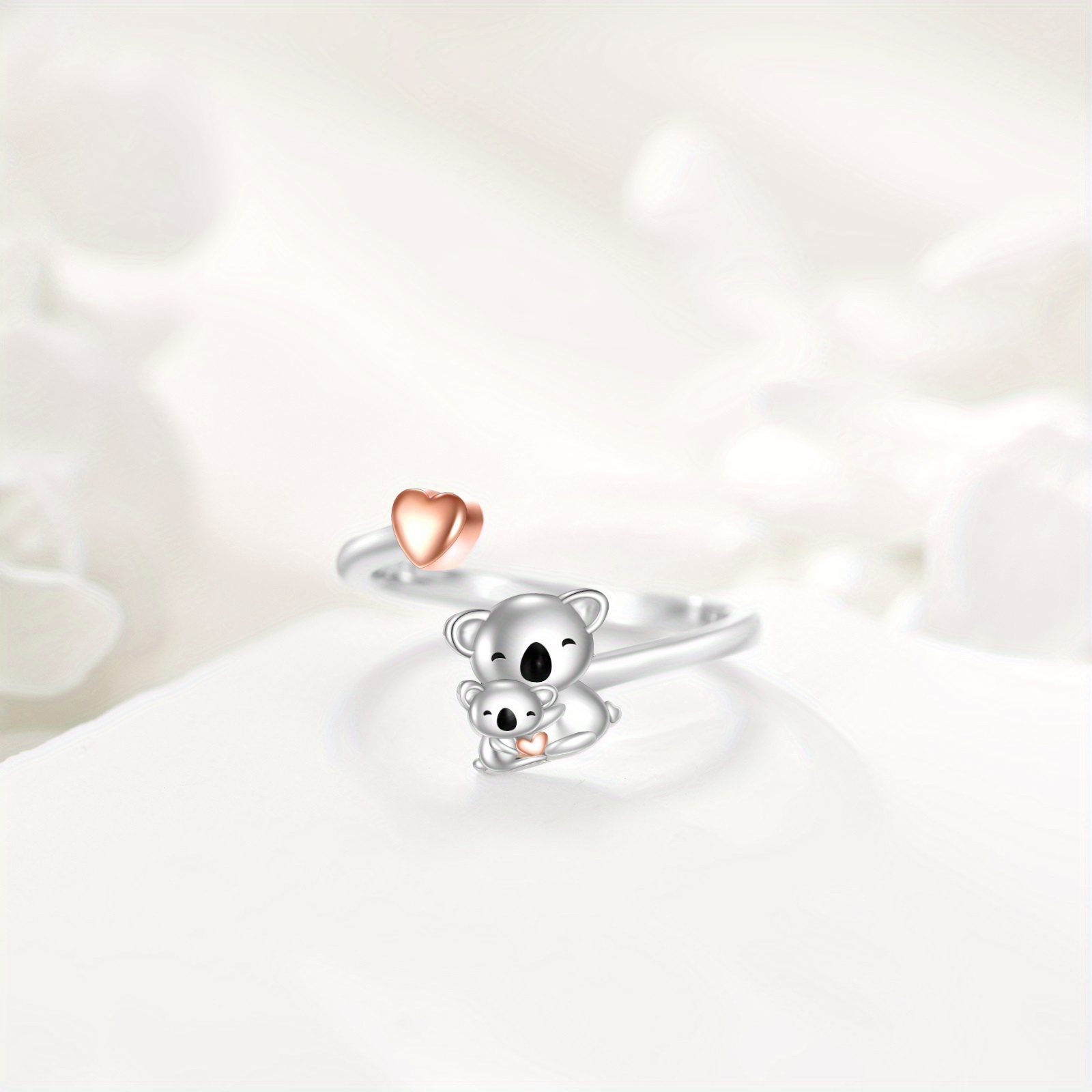 Koala Ring 925 Sterling Silver Adjustable Ring Animal Jewelry Gift