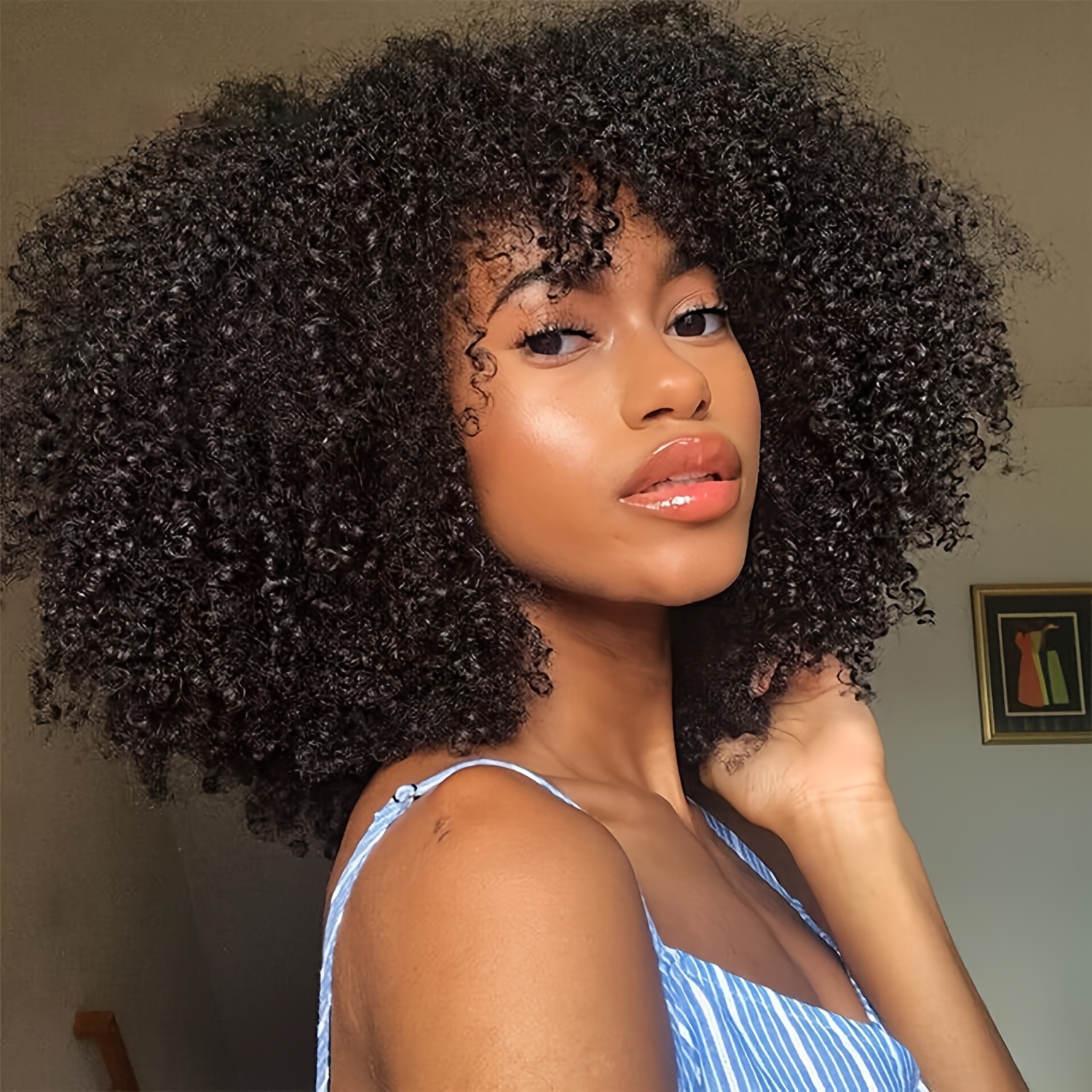 Curly Afro Boys Virgin Brazilian Afro Curly Hair