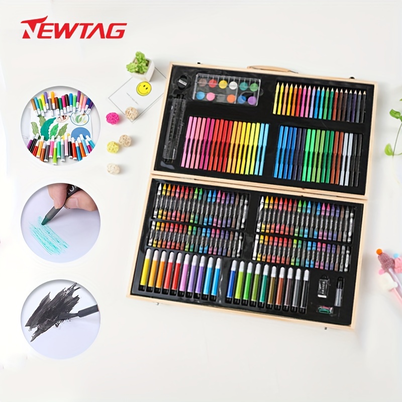 Kids Drawing Kit, 86-piece Art Set Deluxe Professional Color Set With  Double Sided Trifold Easel, Drawing Kits Art Supplies With Sketch Pad  Coloring