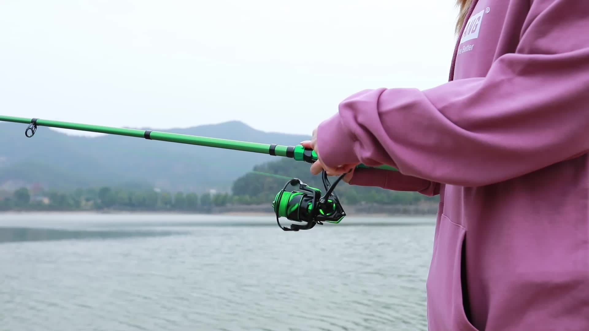 Sougayilang 1.8m Green Telescopic Fishing Rod Eva Handle - Temu