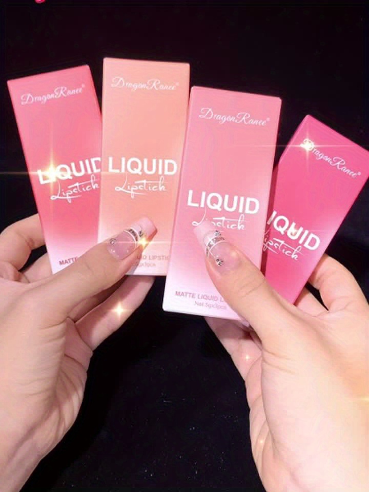 [3-pack matt läppglans set] 3-pack matt läppglans set, vattentät långvarig läppfärg, att applicera, alla hudtyper, vuxen åldersgrupp, blandade nyanser | Temu Sweden